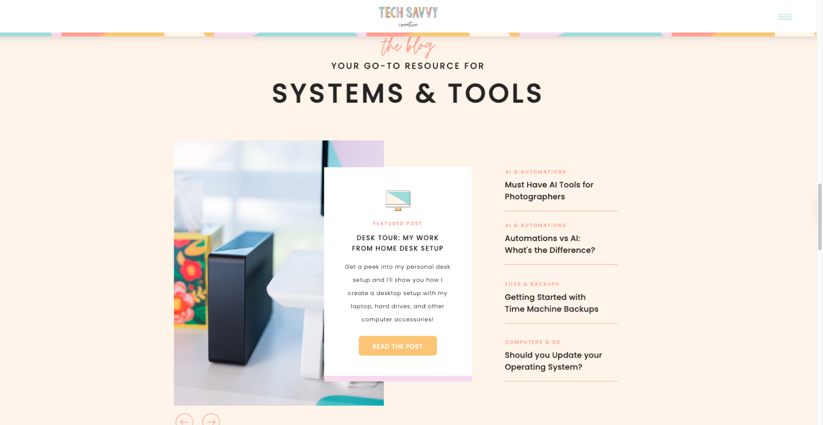 Tech Savvy Creative Website Development