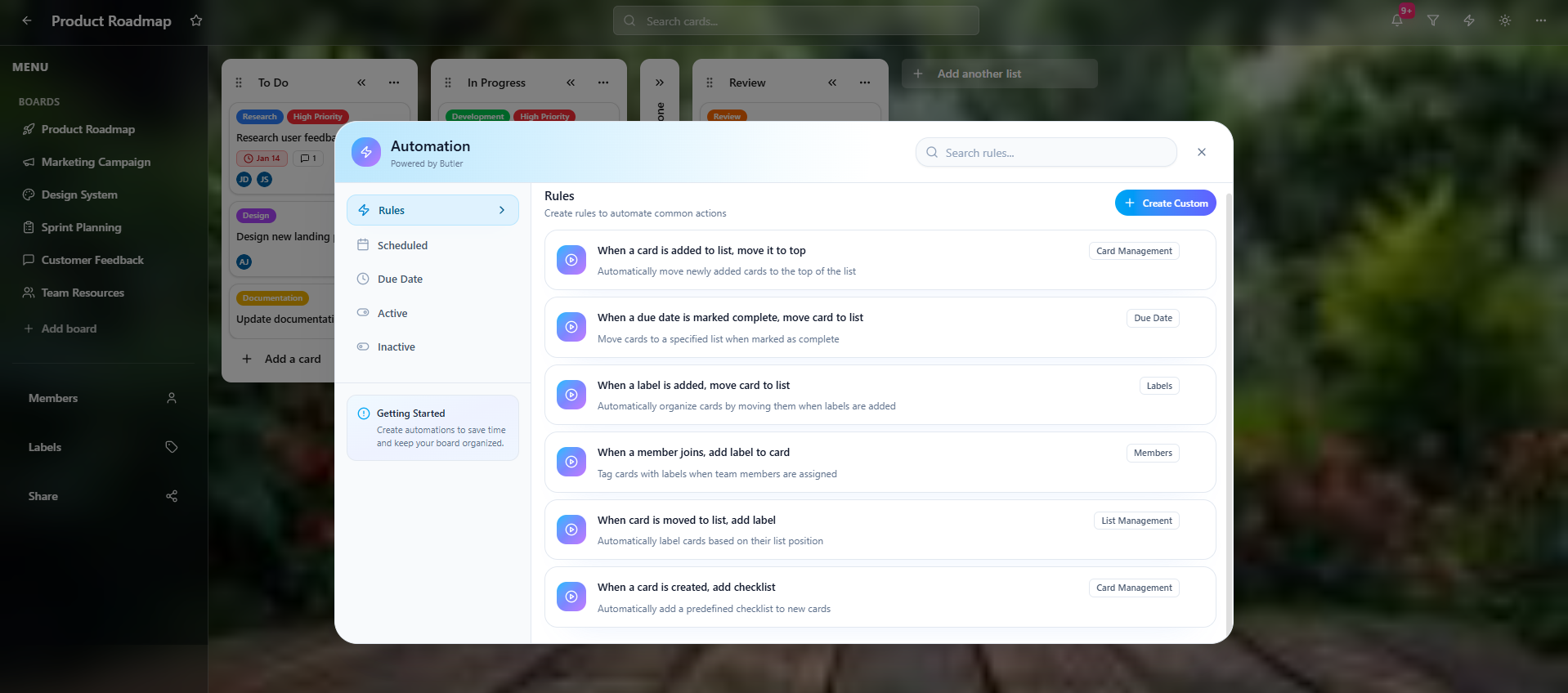 Trello Kanban Board using v0.dev